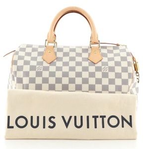 Authentic Speedy 30 Damier Azur